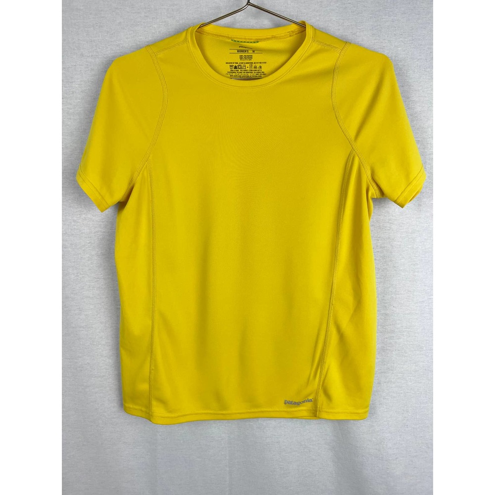 Patagonia Yellow Short Sleeve Fore Runner Shirt
